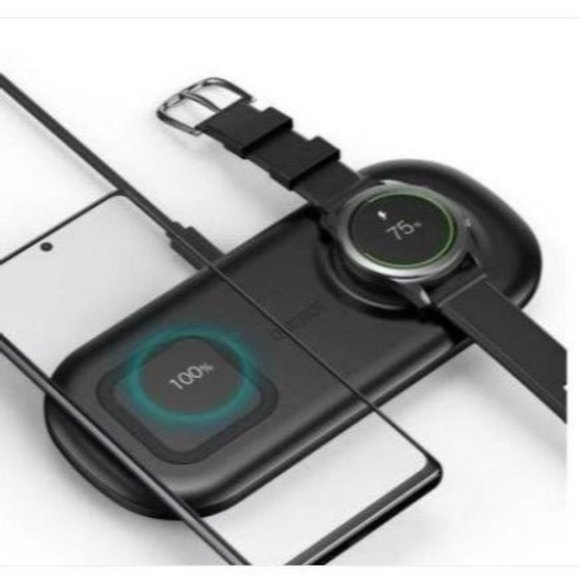 Choetech T570-S 2-in-1 Wireless Charger, 10W Max Wireless Charging Pad with Adap - Picture 2 of 11